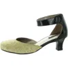 Array Charlie Womens Leather Ankle Strap Pumps
