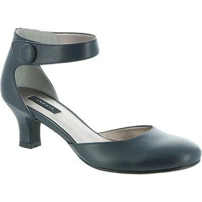 Array Charlie Womens Padded Insole Dressy Mary Jane Heels In Blue