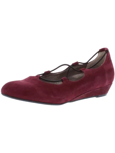Array Echo Womens Cut-out Slip On Wedge Heels In Pink