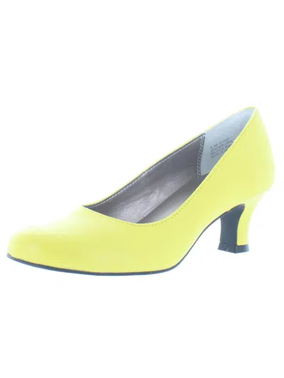Array Flatter Womens Low Heels In Yellow