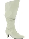 Array Groovey Womens Leather Pull On Knee-high Boots In Multi