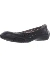 Array Jordan Womens Faux Leather Slip On Ballet Flats In Black