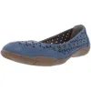 Array Jordan Womens Faux Leather Slip On Ballet Flats In Blue