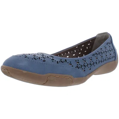 Array Jordan Womens Faux Leather Slip On Ballet Flats In Blue
