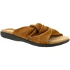 Array Loma Womens Suede Slip On Slide Sandals In Brown