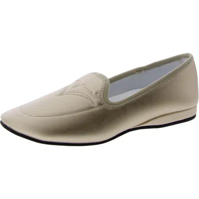 Array Mabel Womens Faux Leather Slip On Loafers In Gold