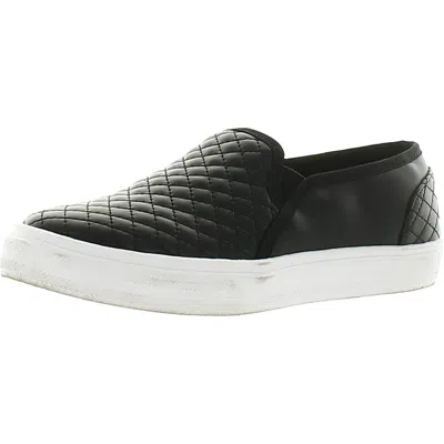 Array Napa Womens Quilted Synthetic Slip-on Sneakers In Black