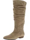 ARRAY NORWALK WOMENS SUEDE SLOUCHY MID-CALF BOOTS