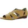Array Robin Womens Ankle Open Toe Wedge Sandals In Gold
