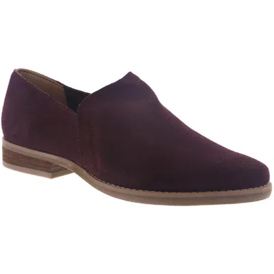 Array Tulsa Womens Slip On Comfort Insole Loafers In Red