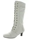 Array Vintage Womens Leather Tall Knee-high Boots In Multi