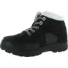 Array Womens Lace-up Leather Winter & Snow Boots In Black