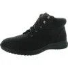 Array Womens Lace-up Man Made Hiking Boots In Black