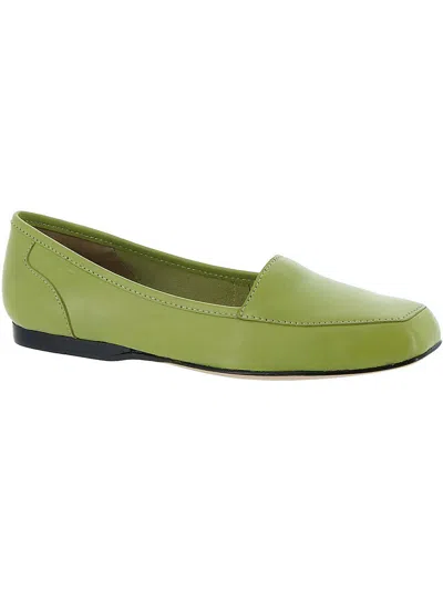 Array Womens Leather Loafers In Green