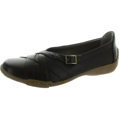 Array Womens Solid Man Made Flat Shoes In Brown
