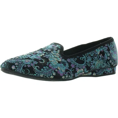 Array Womens Solid Synthetic Flat Shoes In Black