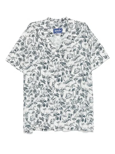 Arrels Barcelona Graphic-print Shirt In White