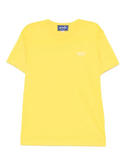 Arrels Barcelona "it's Always Summer Somewhere" T-shirt In Yellow