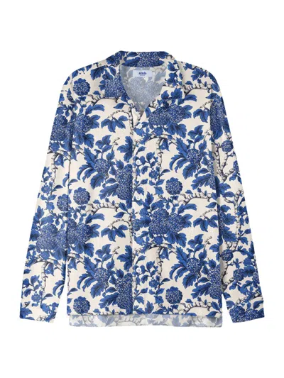 Arrels Barcelona Men's Blue Marmaris High-low Shirt