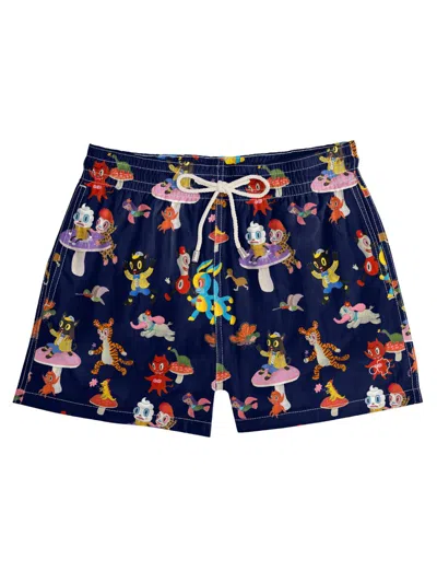 Arrels Barcelona Men's Catch The Wind Swim Shorts In Blue