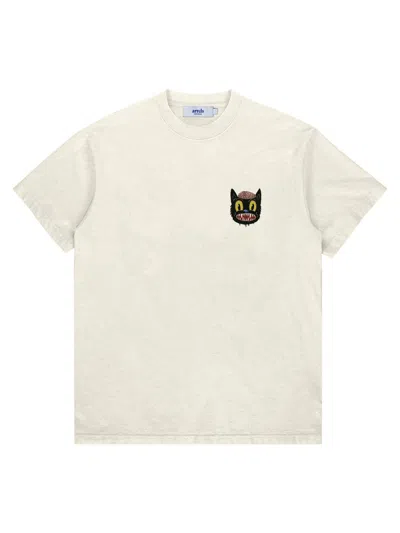Arrels Barcelona Men's Small Cat Cotton T-shirt In Neutral