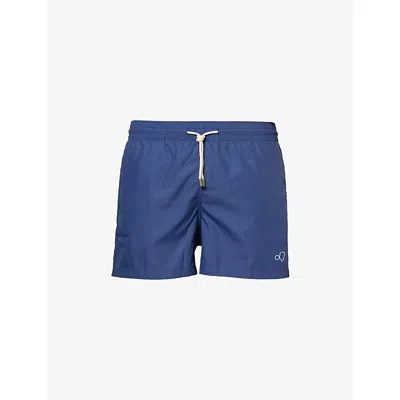 Arrels Barcelona Mens Navy Classic Brand-embroidered Swim Shorts