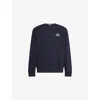 Arrels Barcelona Mens Text-embroidered Cotton-blend Sweatshirt Navy