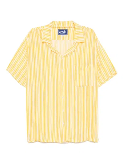 Arrels Barcelona Striped Shirt In Yellow