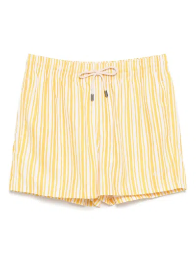 Arrels Barcelona X Alvaro Picardo Classic Swim Shorts In Yellow