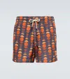 Arrels Barcelona X Laura Berger Classic Swim Shorts In Sun Fragments