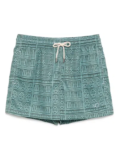 Arrels Barcelona X Uberta Zambeletti Iconic Swim Shorts In Green