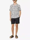 Arrels Button Down Shirt In White Vacances In Multi