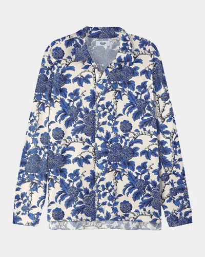 Arrels Men & Apos;s Blue Marmaris High-low Shirt