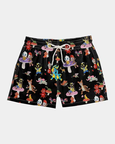 Arrels Men & Apos;s Catch The Wind Swim Shorts In Black