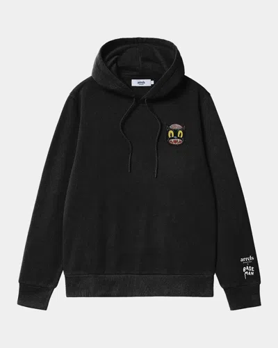 Arrels Men & Apos;s Small Cat Cotton Hoodie In Black