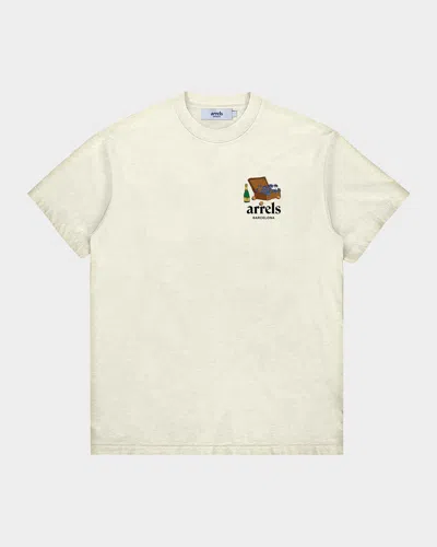 Arrels Men & Apos;s Stereo Graphic Cotton T-shirt In White