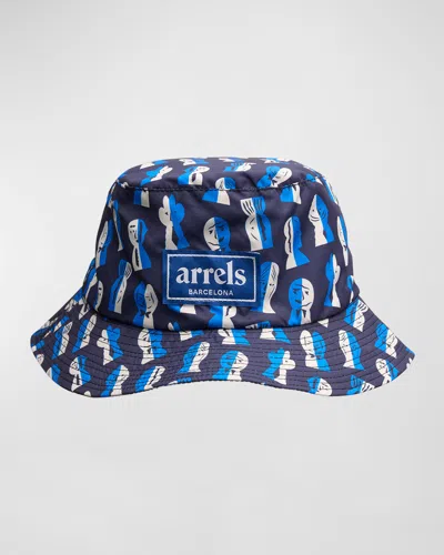 Arrels Men's Papier Decoupe Bucket Hat In Blue