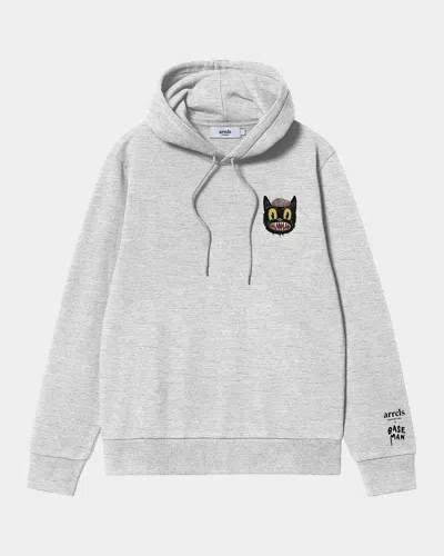 Arrels Small Cat Cotton Hoodie In Gray