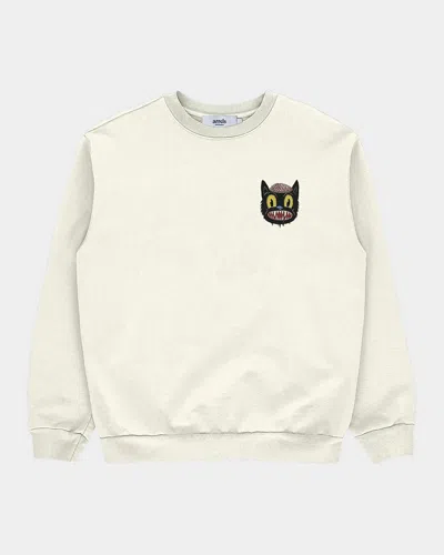 Arrels Small Cat Graphic Cotton Sweatshirt In Neutral