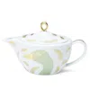 Arro Porcelain A Teapot With A Bird In Yellow