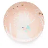 Arro Porcelain Pink / Purple Powder Pink Dinner Plate In Multi