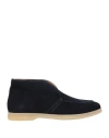 Arrold's Man Ankle Boots Midnight Blue Size 8 Leather In Blue