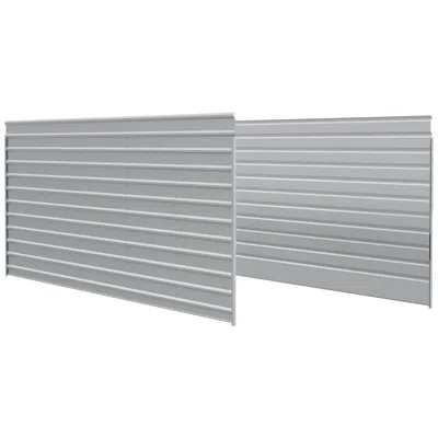Arrow 2 Side Walls Kit For  Steel Carport In White
