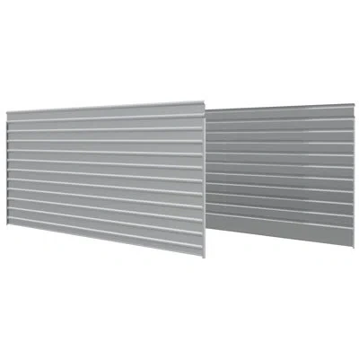 Arrow 29x9 2 Side Walls Kit For  Steel Carport 29' Long In White