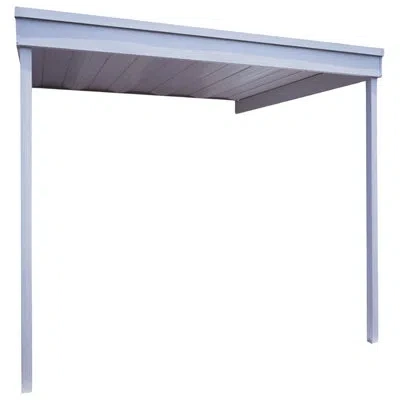 Arrow Attached Carport/patio Cover Cool Grey In Gray