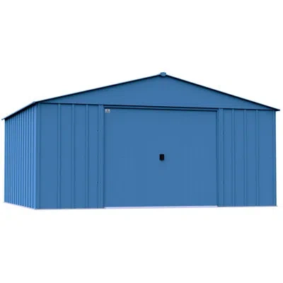 Arrow Classic Metal Shed, 14 X 12 In Blue Gray