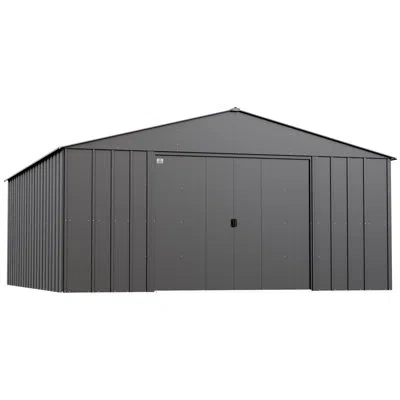 Arrow Classic Metal Shed, 14 X 17 In Charcoal