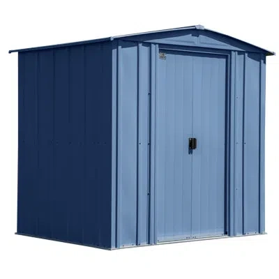 Arrow Classic Steel Storage Shed, 6x5 In Blue