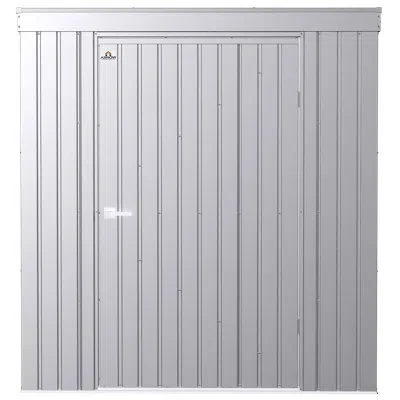 Arrow Elite Steel Storage Shed, 6x4, Galvalume In Silver