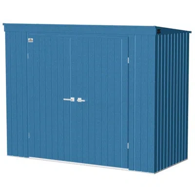 Arrow Elite Steel Storage Shed, 8x4 In Blue,gray